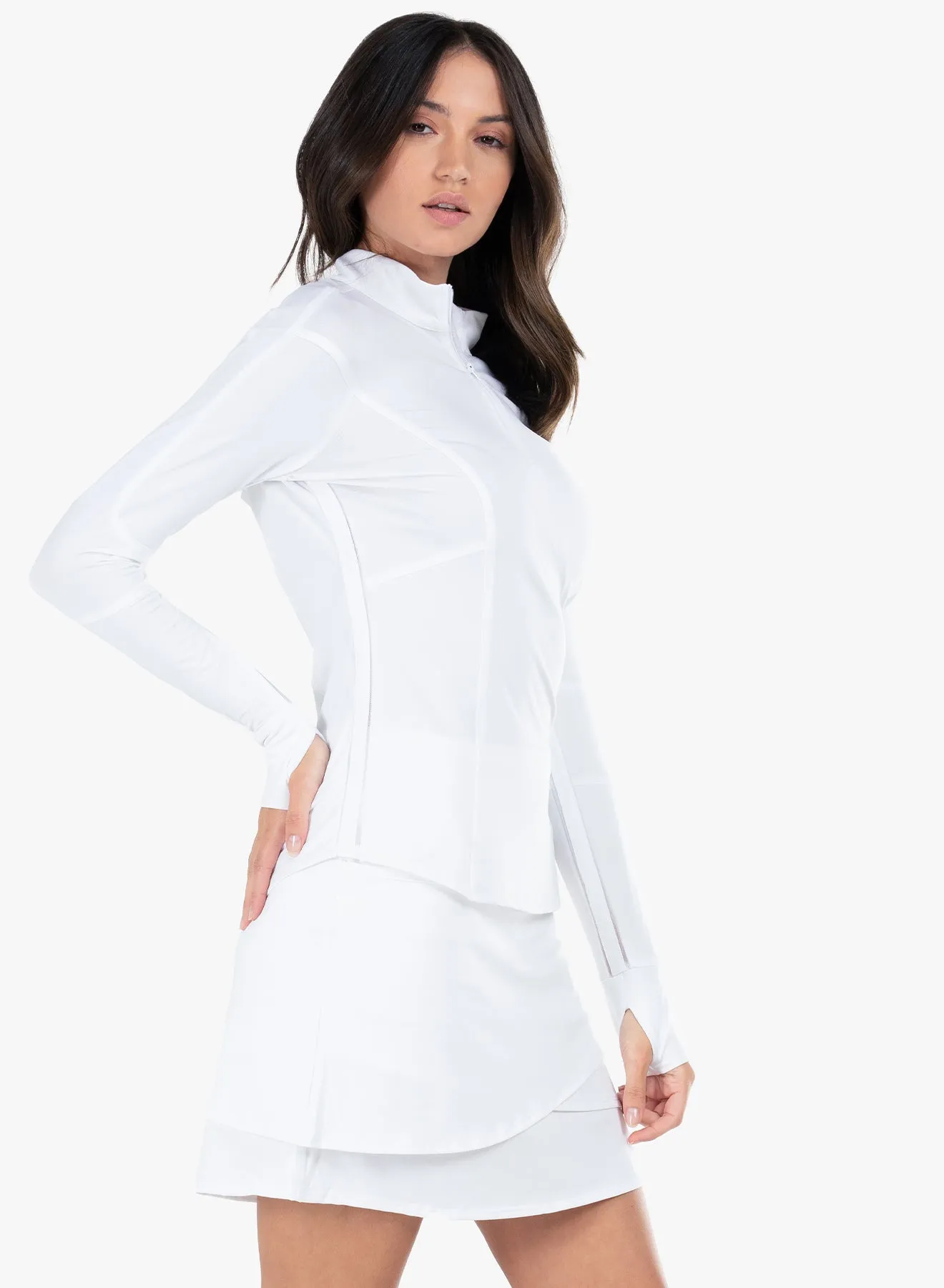 LaserCutVents CollapsibleFrame 1/4 Zip Long Sleeve