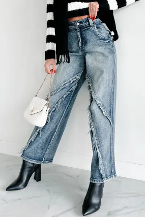 Yearlong Fit Daily Musthave Vernon High Rise Frayed Edge Cello Skater Jeans (Tint)