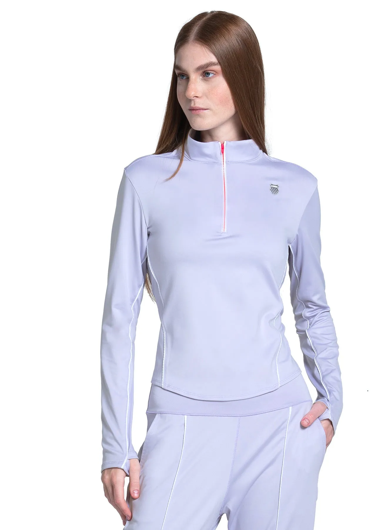 Edge 1/4 Zip Long Sleeve Airy Mesh Lining