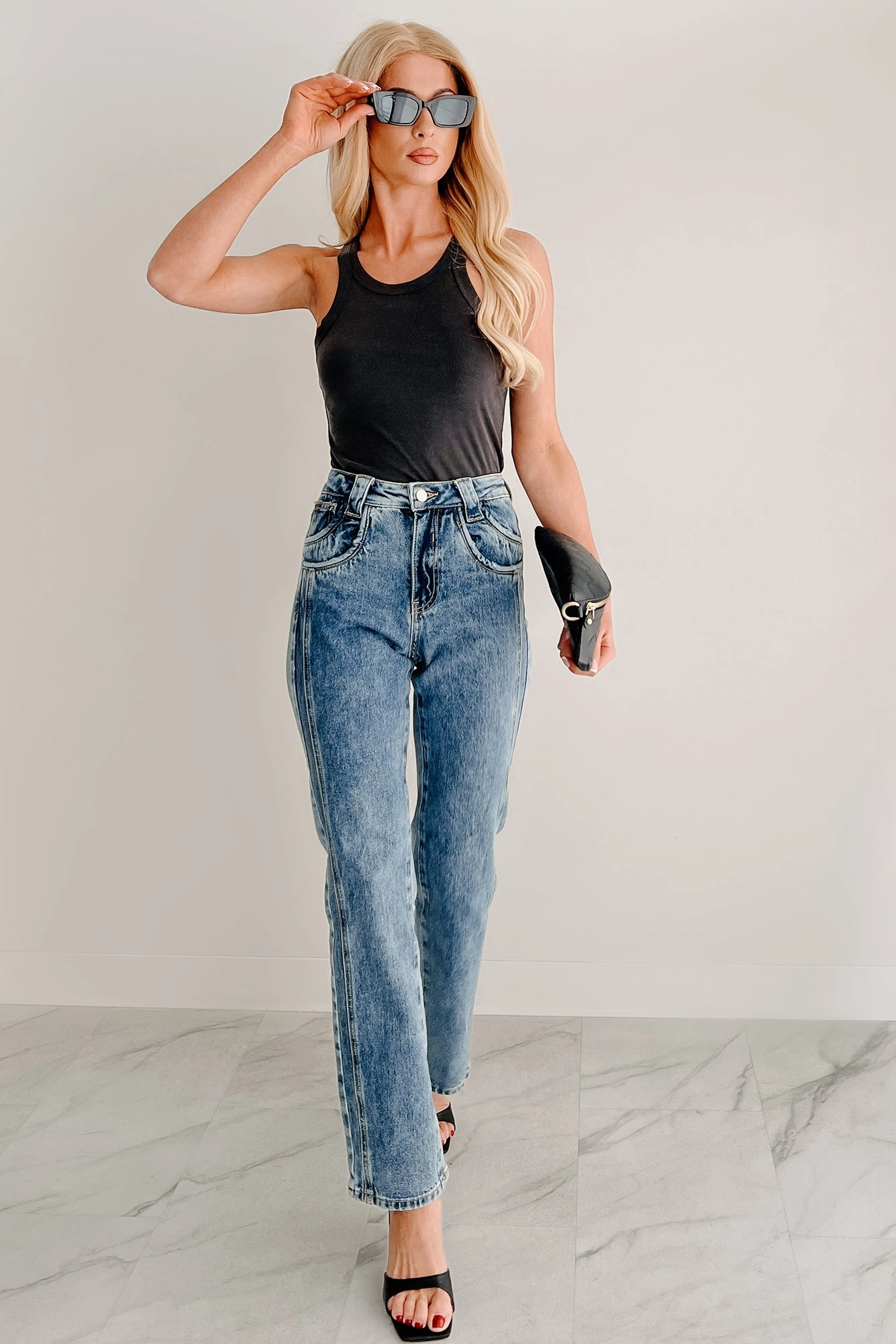 Flattering Fit Outdoor Adventure Ada High Rise Saige Dad Jeans (Medium)