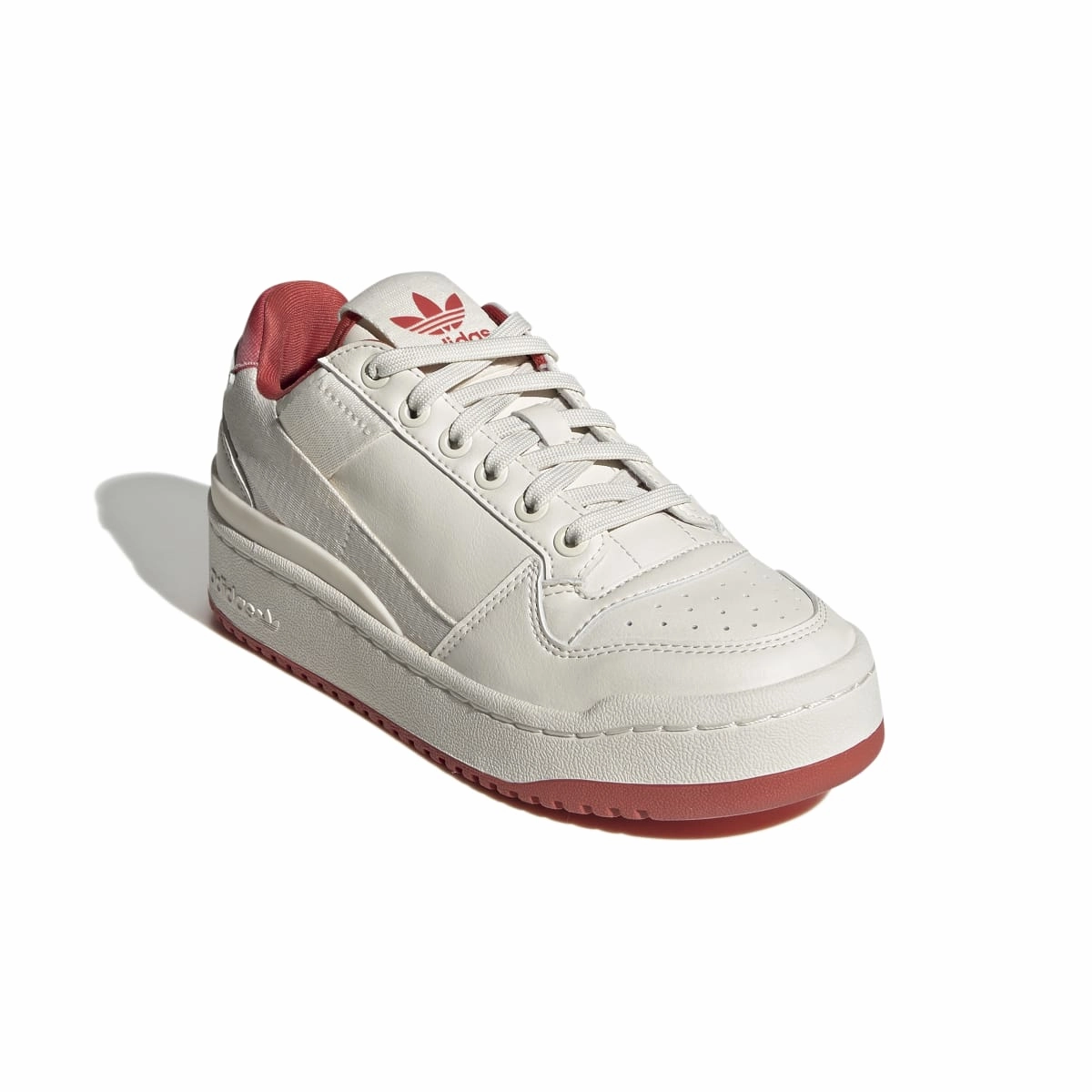 ADIDAS GX7292 FORUM BOLD JR'S (Medium) White/White/Red Synthetic Lifestyle Shoes
