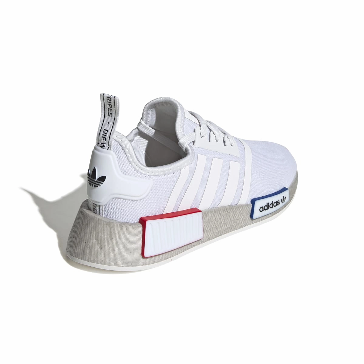 ADIDAS GY4279 NMD_R1 JR'S (Medium) White/White/Grey Mesh Running Shoes