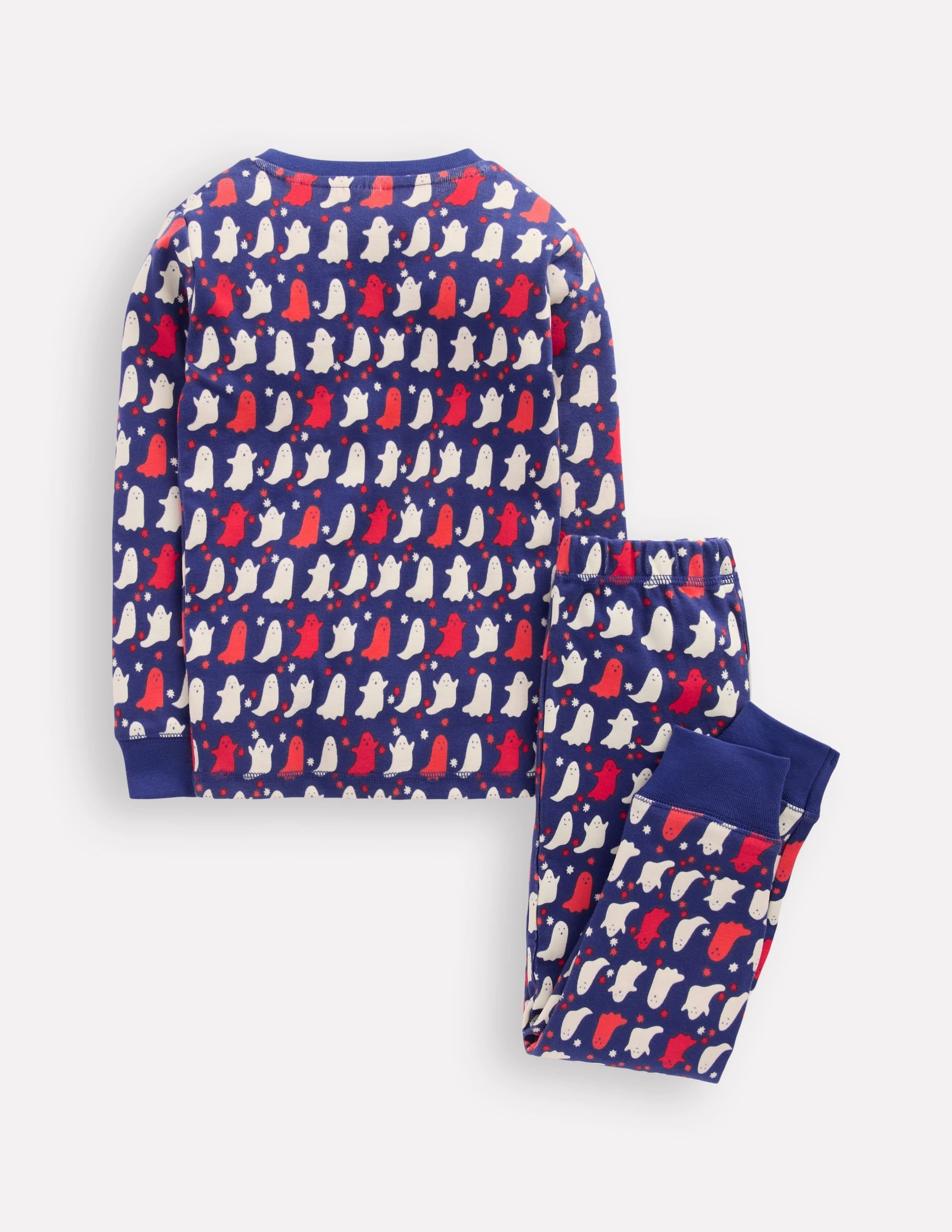 Snug Glow-In-The-Dark Pyjamas-Twilight Blue Spooky Ghosts AllPurpose Design