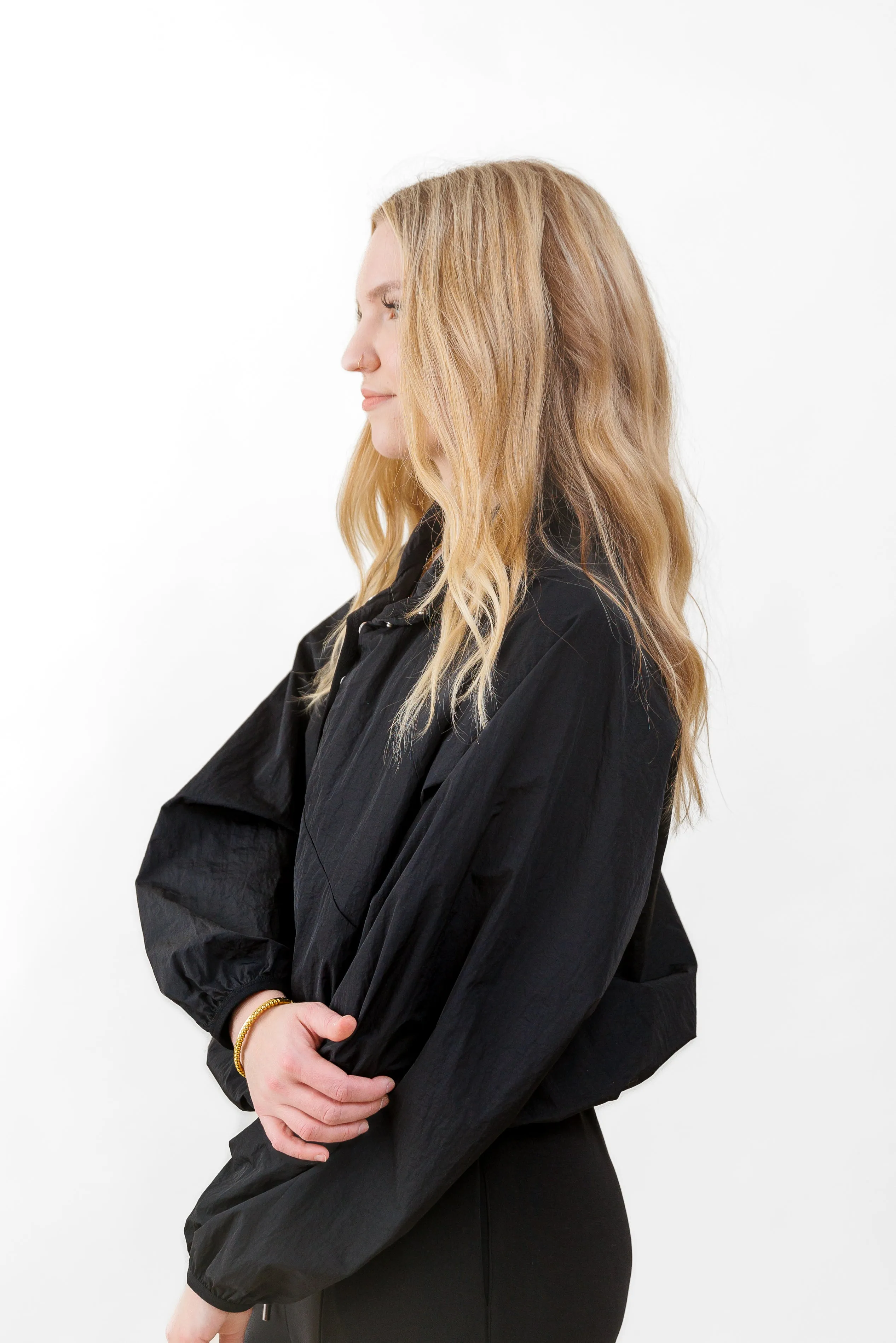 Minimalist Aesthetic Ventilated Panels ALANA WINDBREAKER JACKET