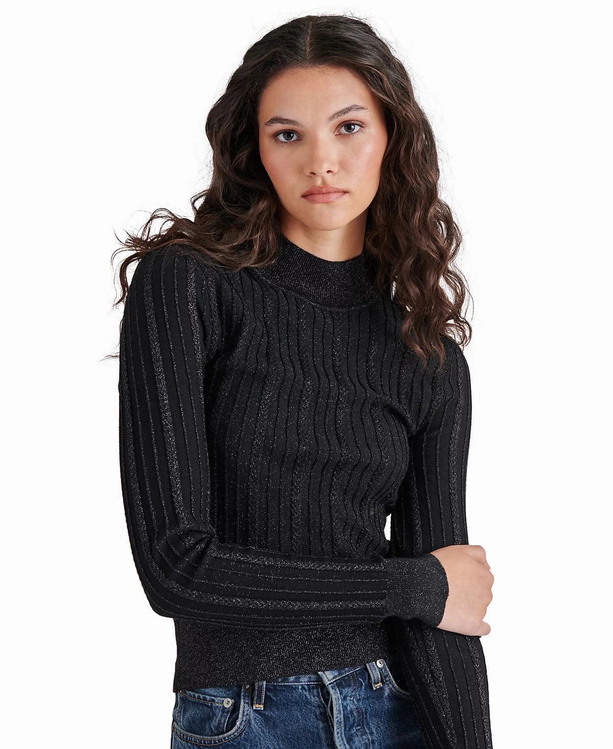 Durable Fiber Blend Pamela Sweater in Black