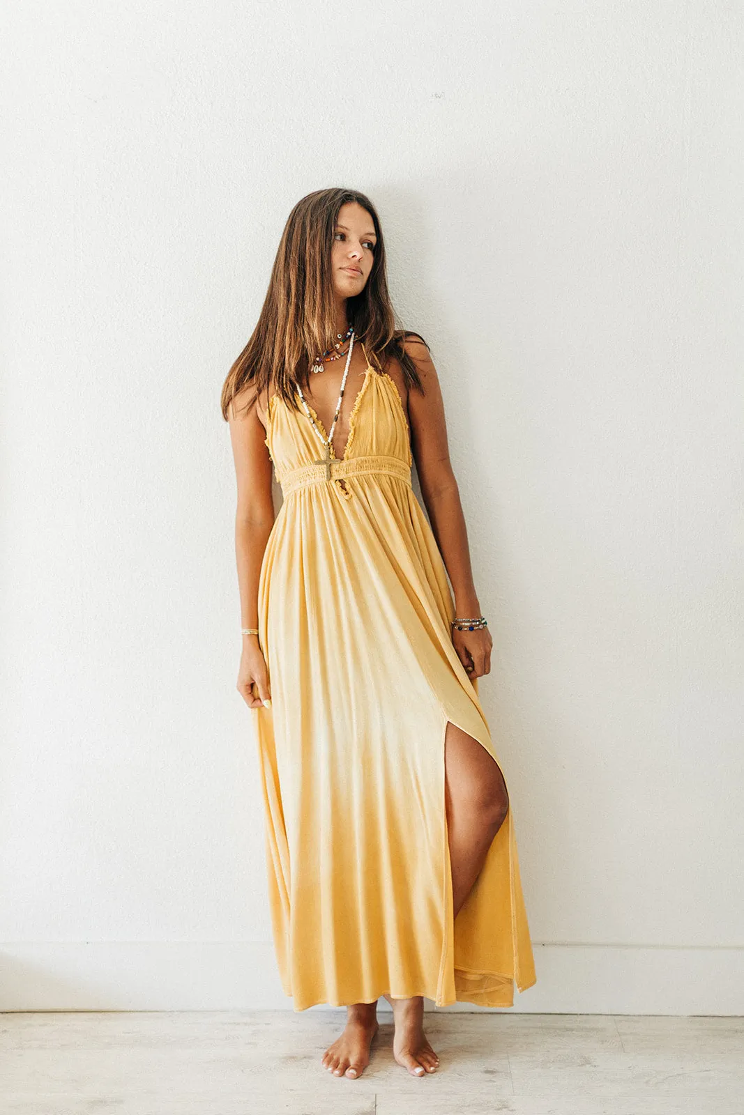 Family Warm Amber Hours Maxi Dress