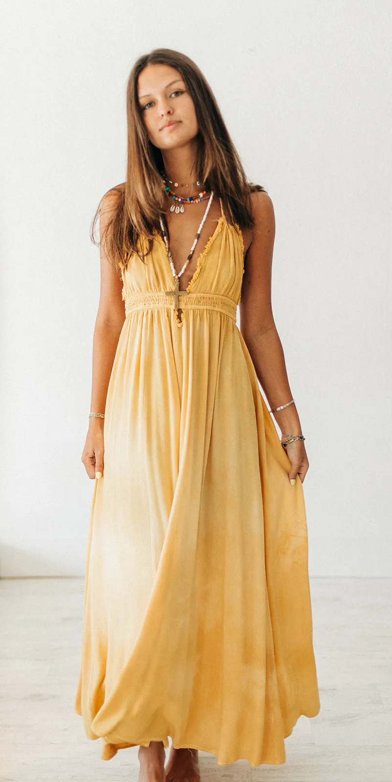 Amber Hours Maxi Dress Sweetheart Cut Elastic Fit