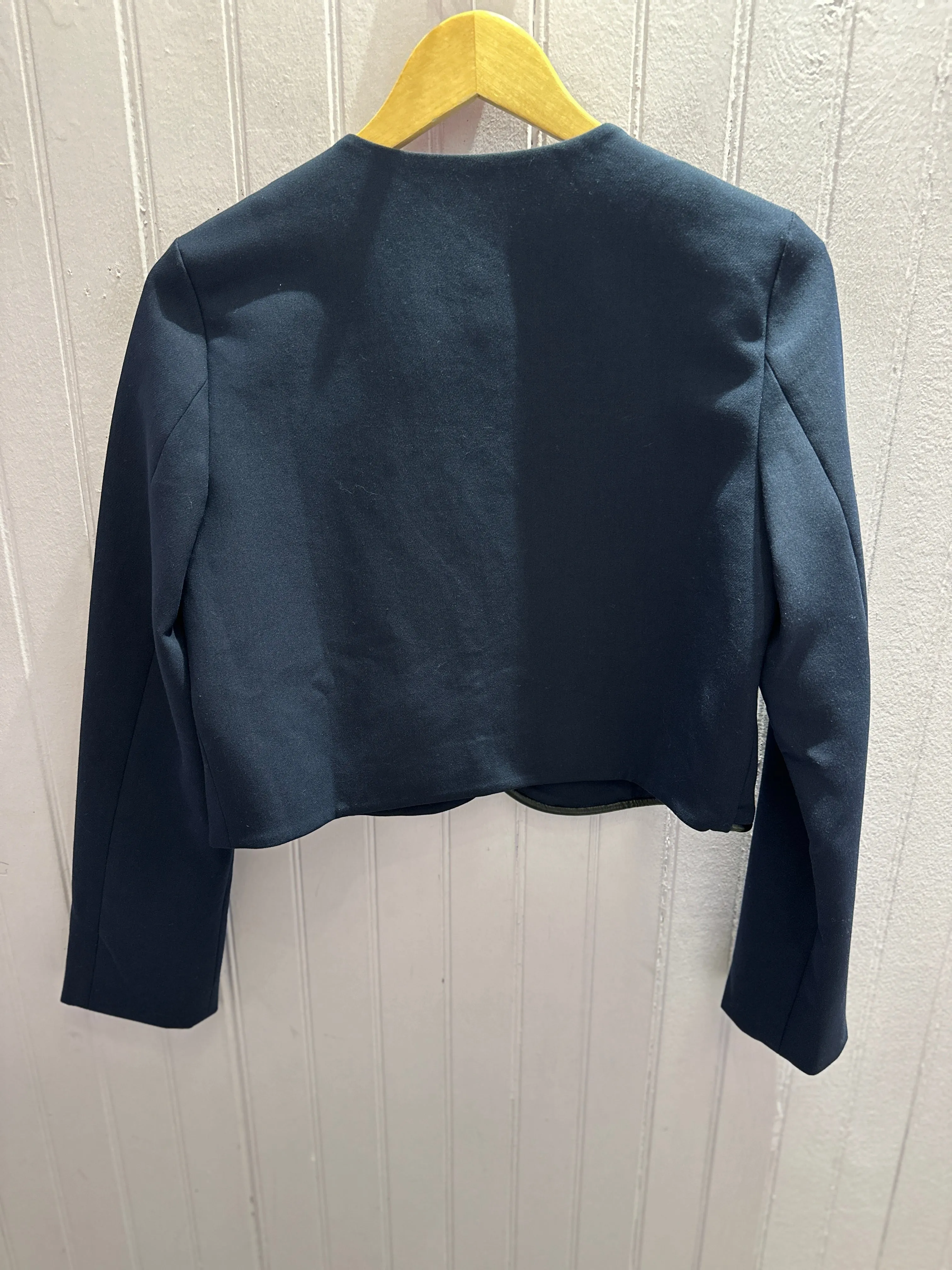 Andie Jacket in Navy Wrinkle Resistant Texture