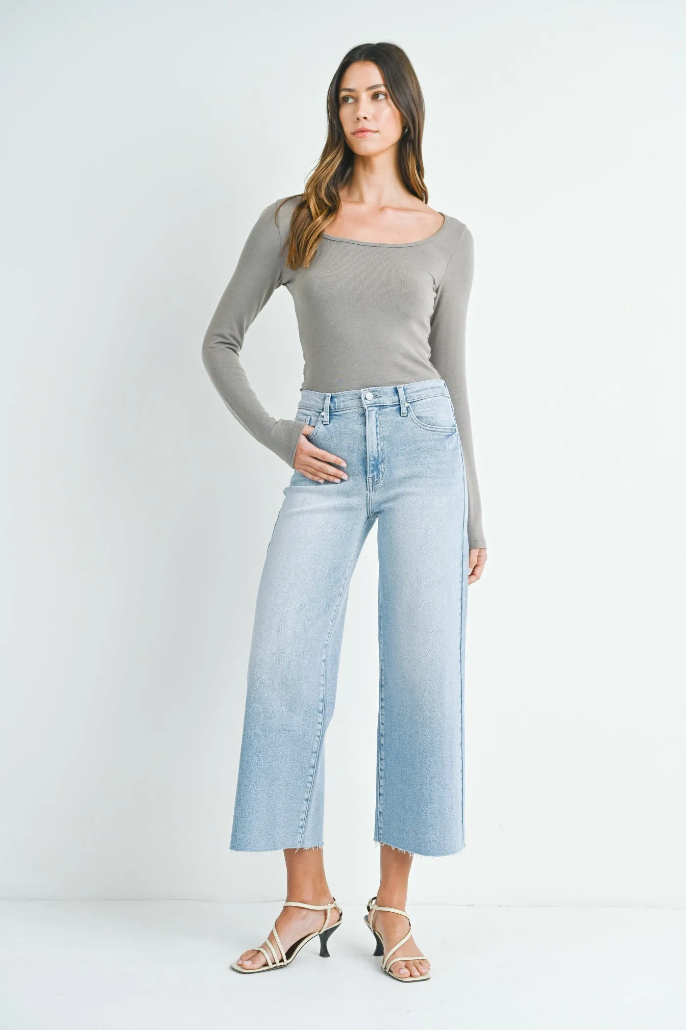 Everyday Pick Acid Wash Effect ANNYA SCISSOR CUT JEANS