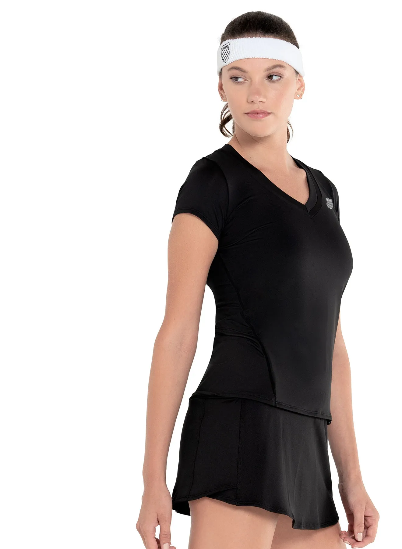 Excel V-neck Short Sleeve MoistureManagementSystem Winter Layer