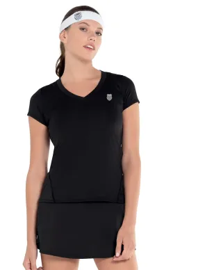 Excel V-neck Short Sleeve Buttonless Closure Adjustable Shoulder Straps