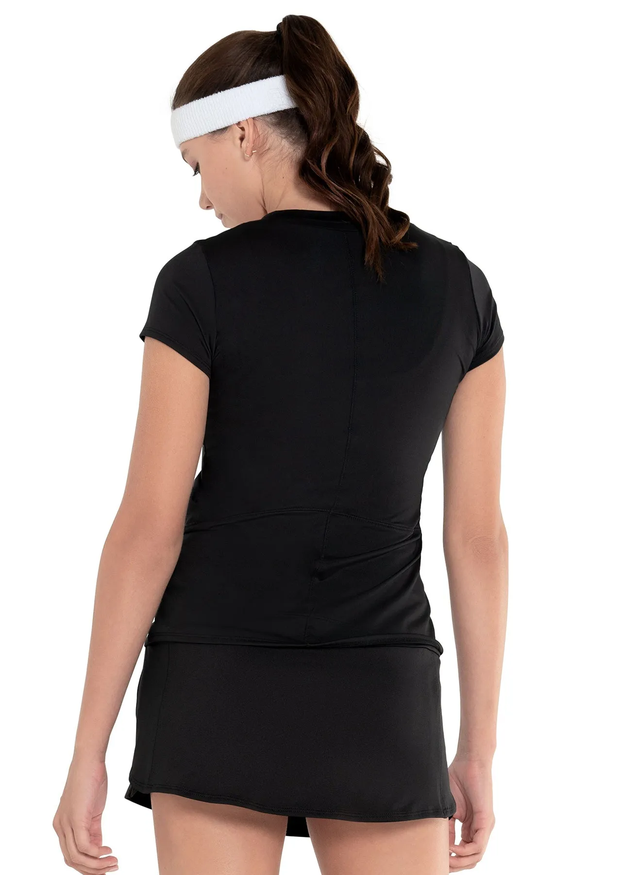 LoopwheelFabric AntiStatic Weave Excel V-neck Short Sleeve