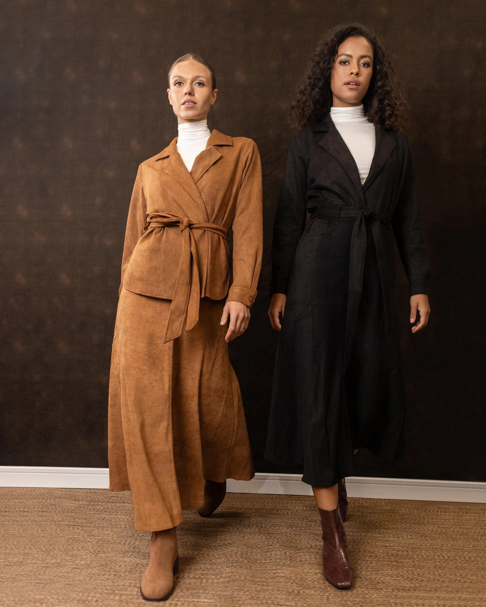 PreShrunk Fabric Suede Jacket | Camel