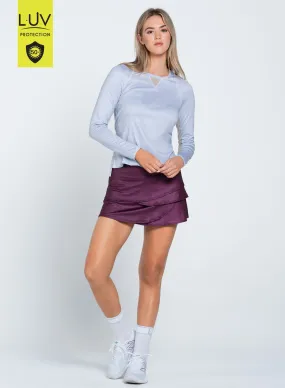 Heather High Low Breezy Long Sleeve OEKOTEX Certified Fabric