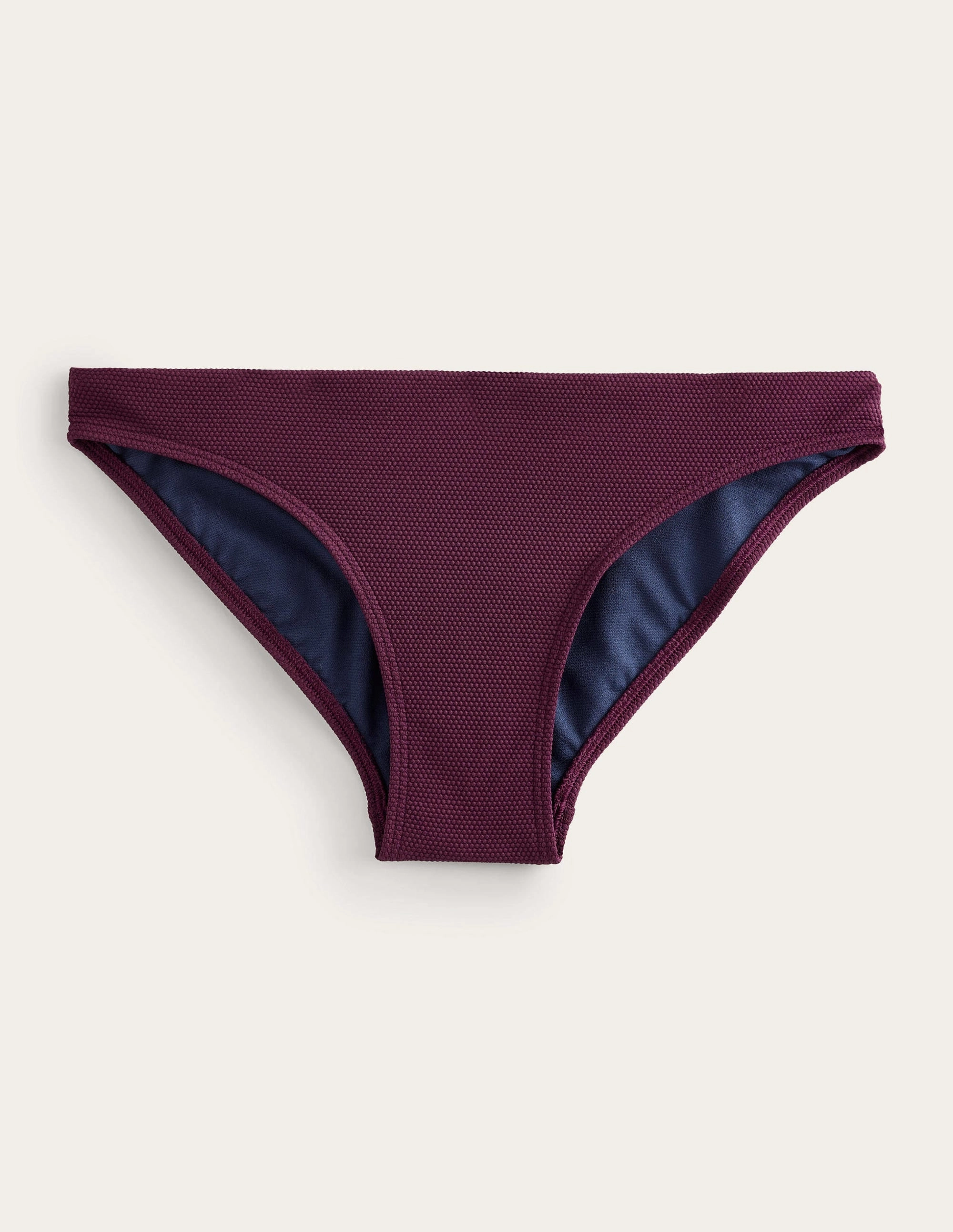 Sunny Vibes Arezzo Texture Bikini Bottoms-Chockeberry Honeycomb