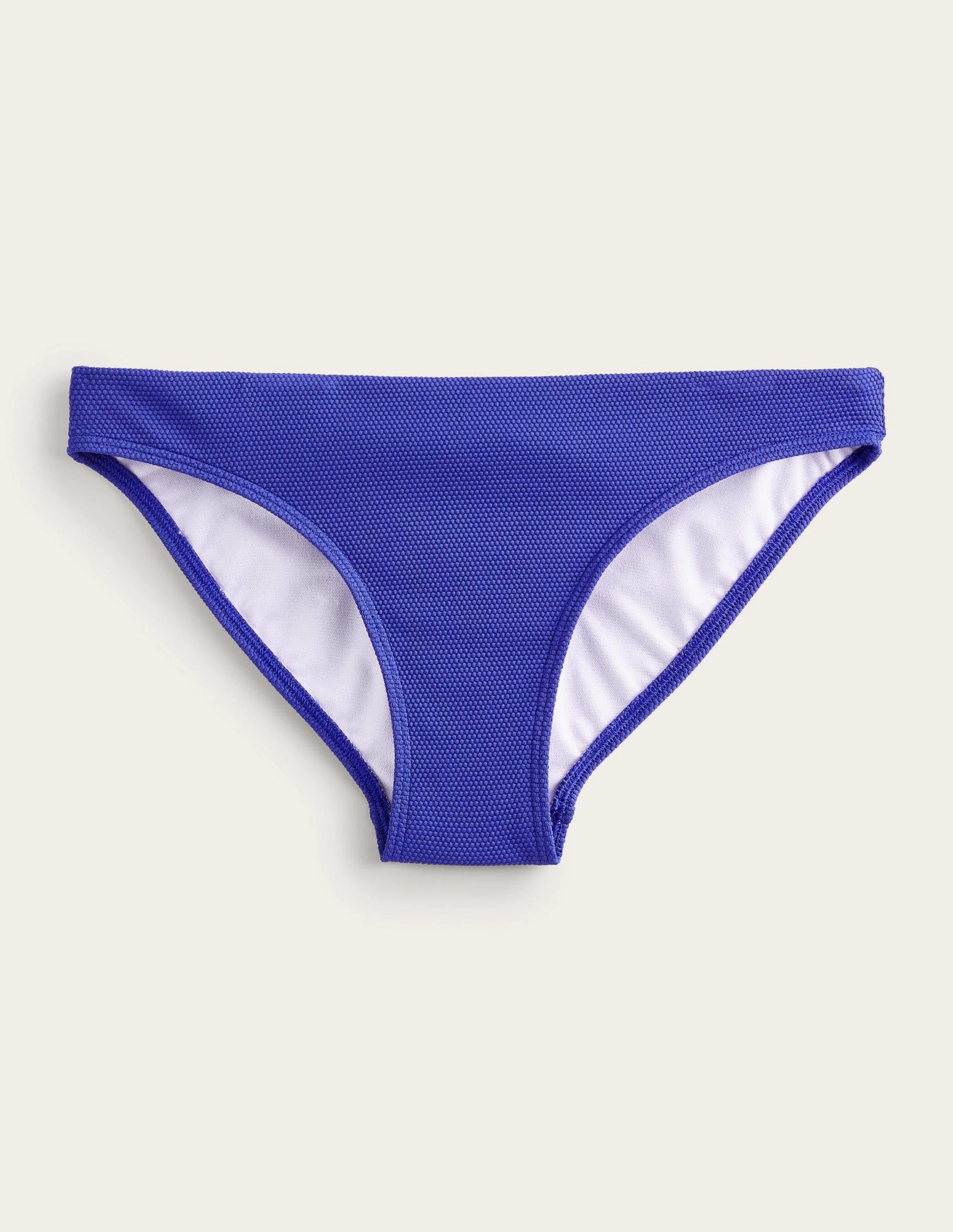 Rash Free Flatlock Stitching Freedom of movement Arezzo Texture Bikini Bottoms-Cobalt Honeycomb