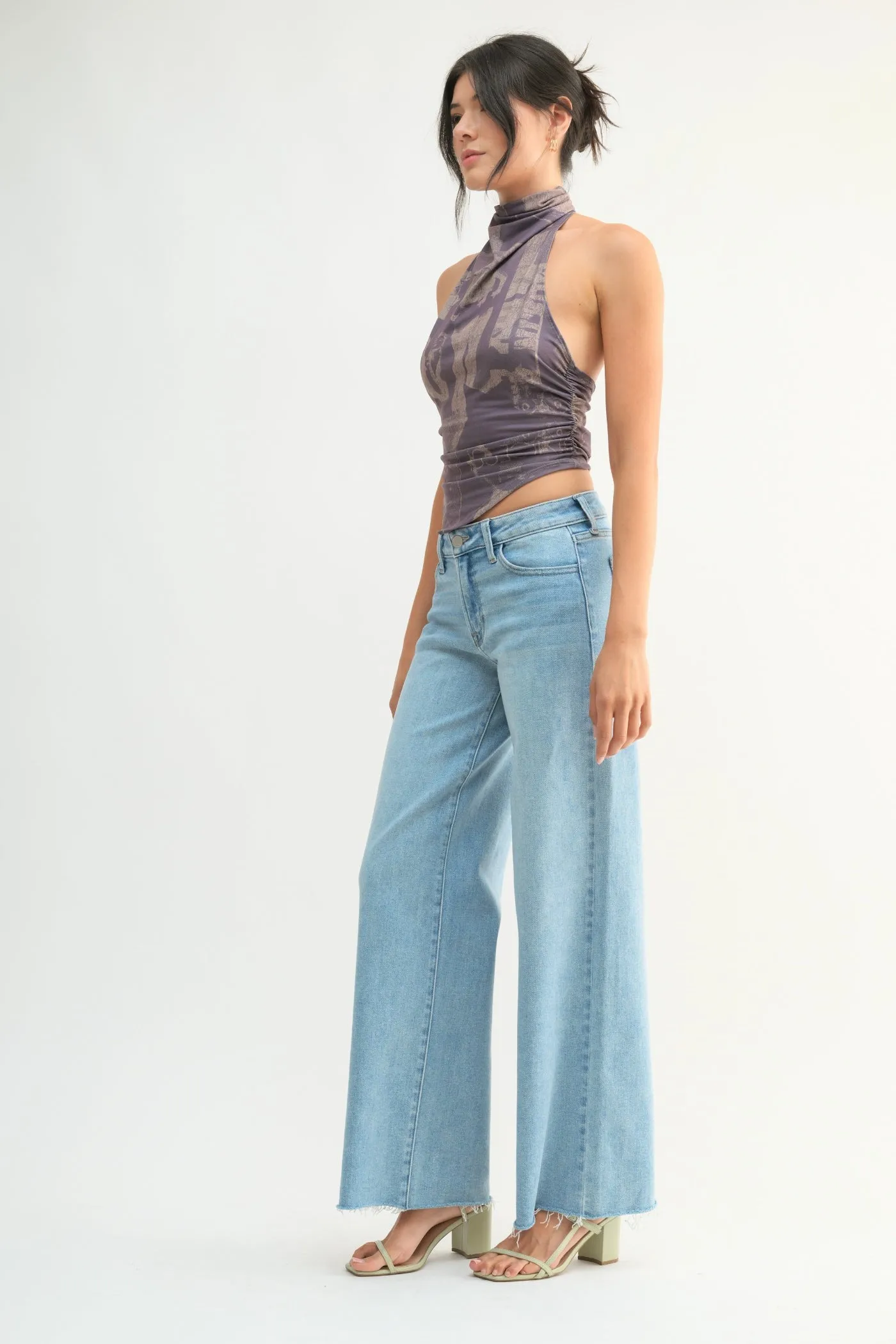 School Fit AUDREY RELAXED WIDE-LEG JEANS