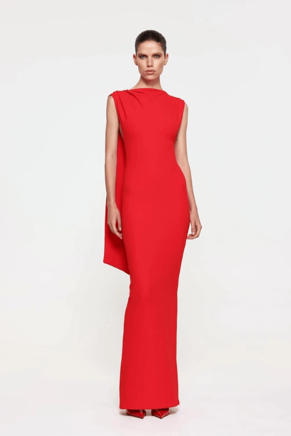 Audrey Gown Cherry Red Daytime Mood