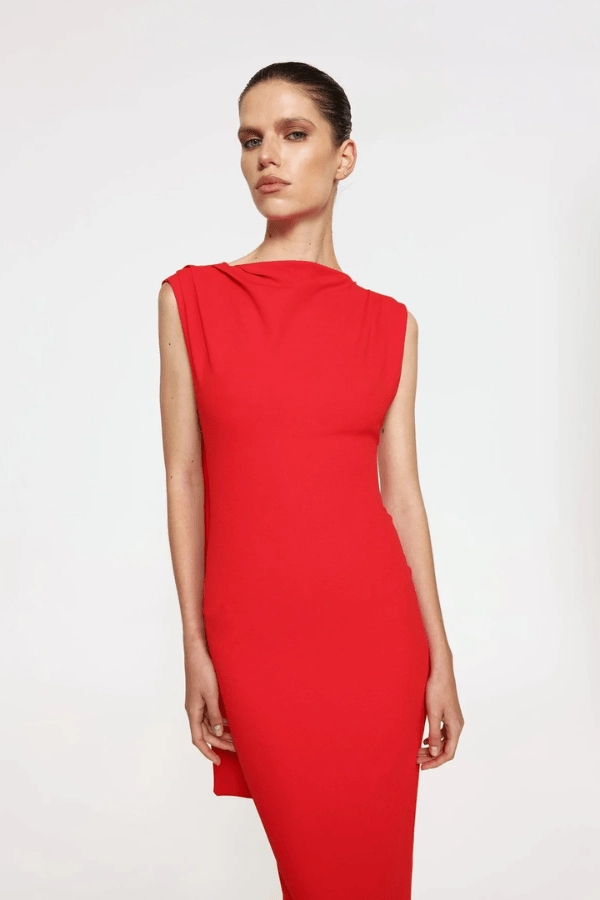 Audrey Gown Cherry Red Dress-Up Style