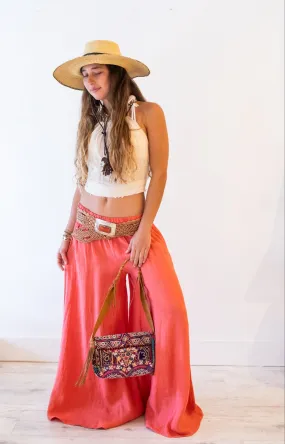 Ava Linen Pants Sweat Wicking Lining Tall Length