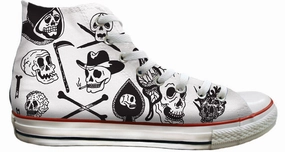 Baggins Original Hi Top Chris Savage Skull