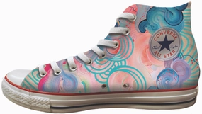 Baggins Original Hi Top Julie Amlin Candy Floss