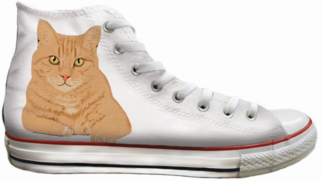 Baggins Original Hi Top Orange Tabby Cat