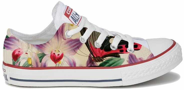 Baggins Original Low Top Botanical Orchids