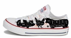 Baggins Original Low Top Girls Can Grill White