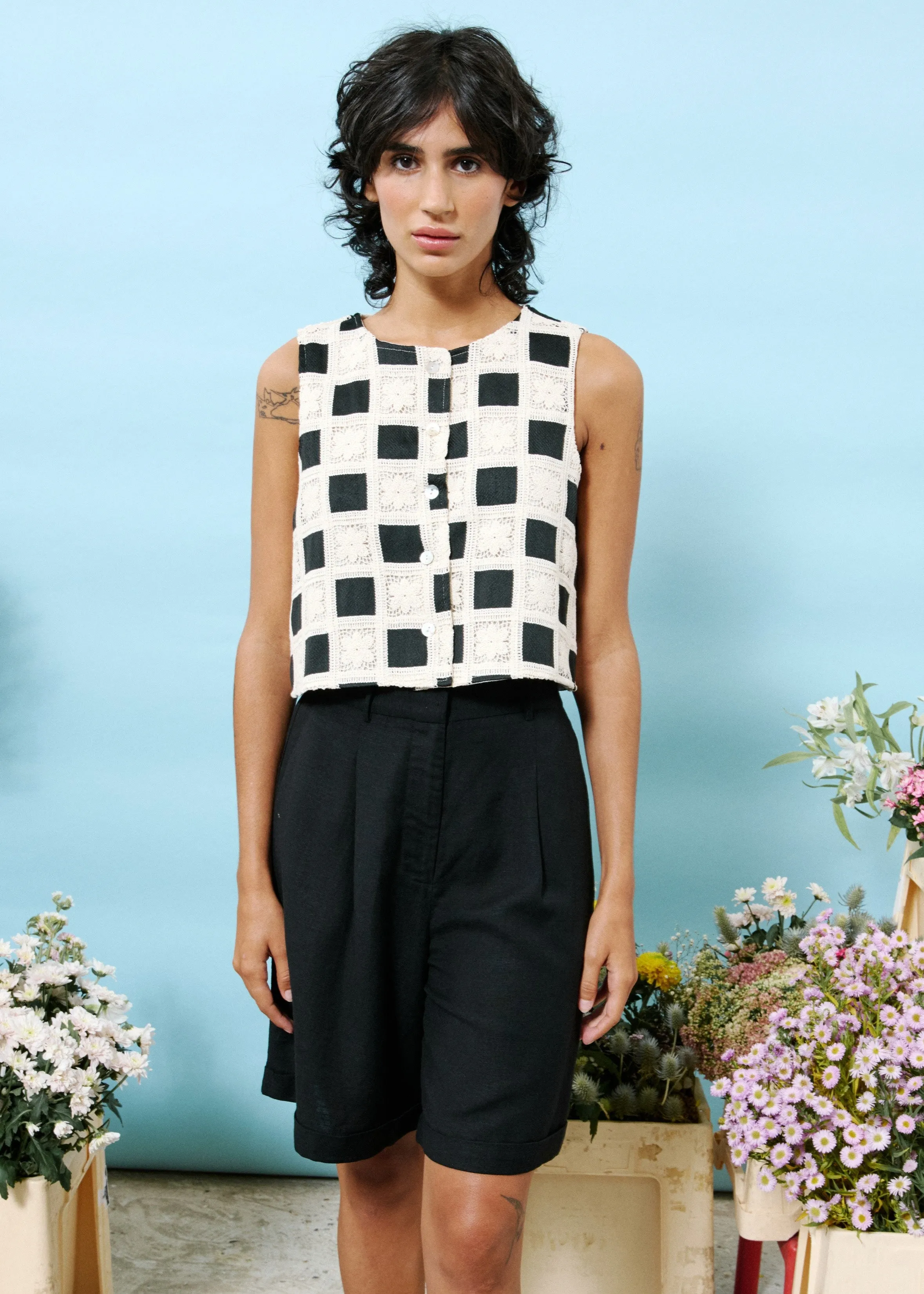 Simple Pullover LAISSA CROCHET CROP TOP