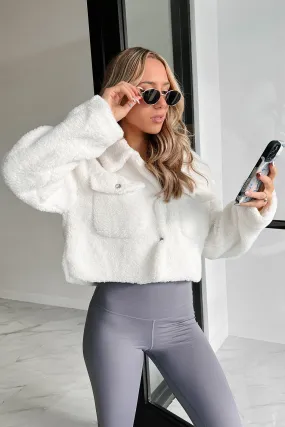 Tear Resistant Panels Be Seeing You Soon Teddy Jacket (Ivory)