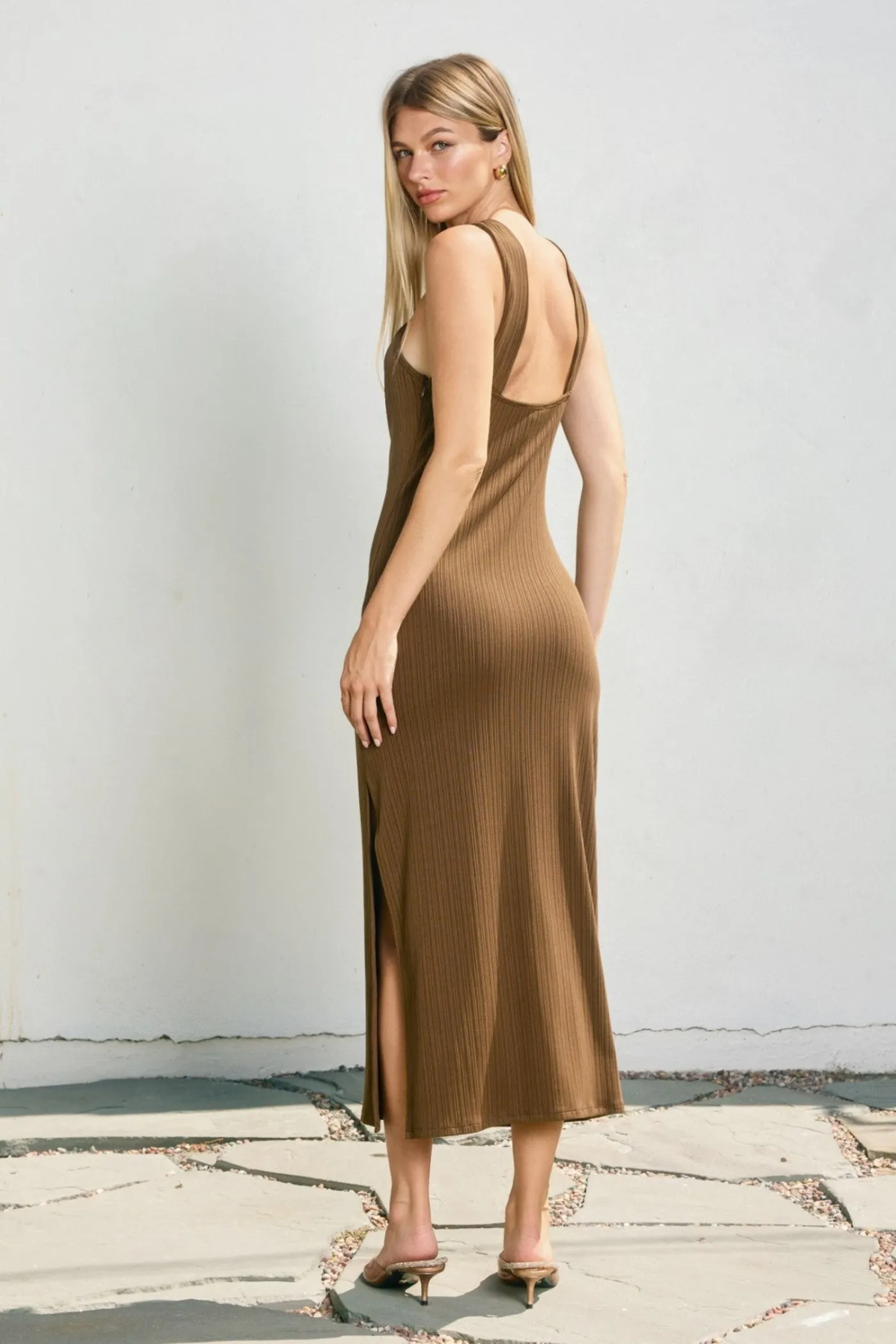 Fashion-forward day dress Fall Ready LORELEI HALTER MIDI DRESS