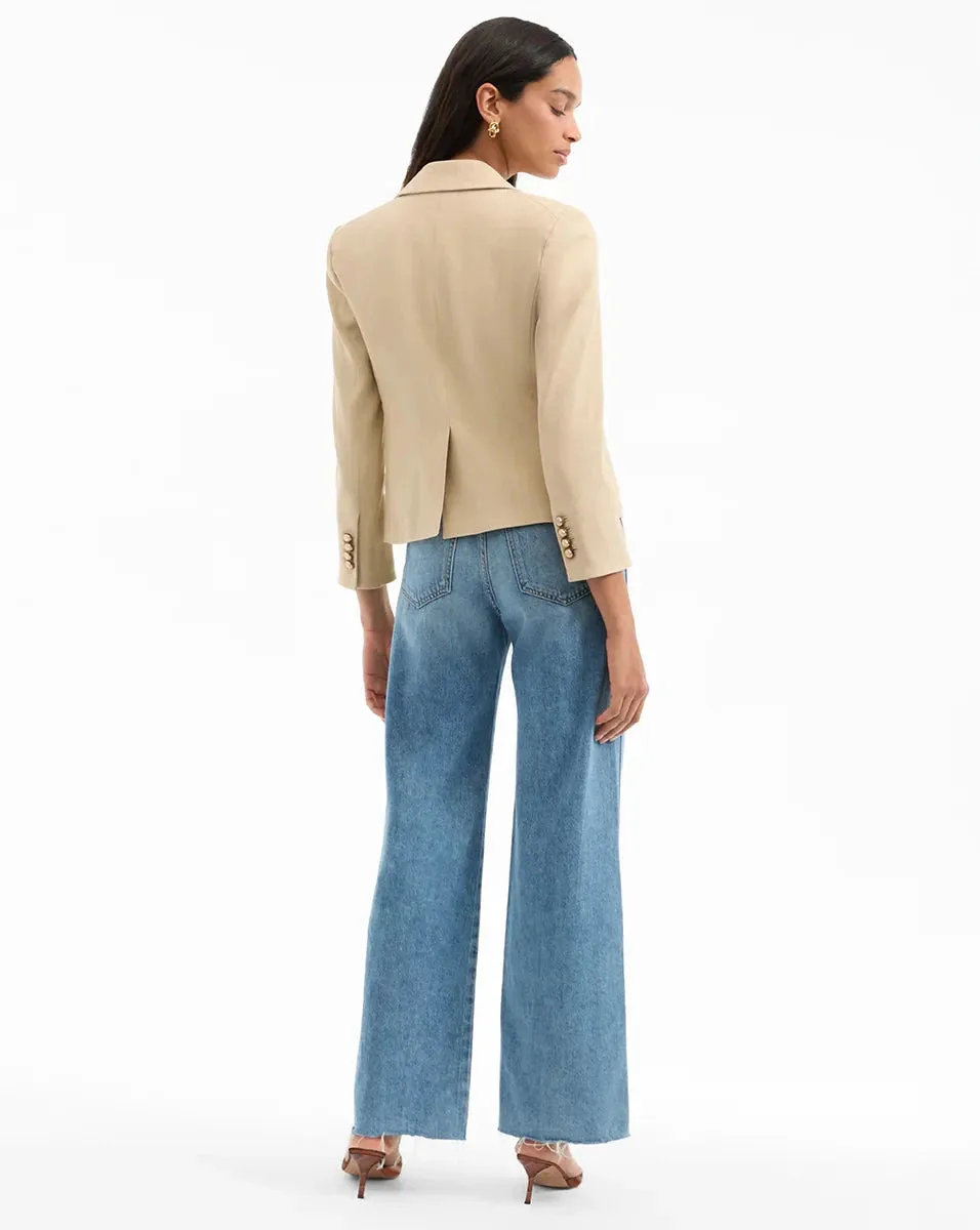 Launch Comfort Fit Silhouette Schuyler Flap Pocket Jacket Stone Khaki