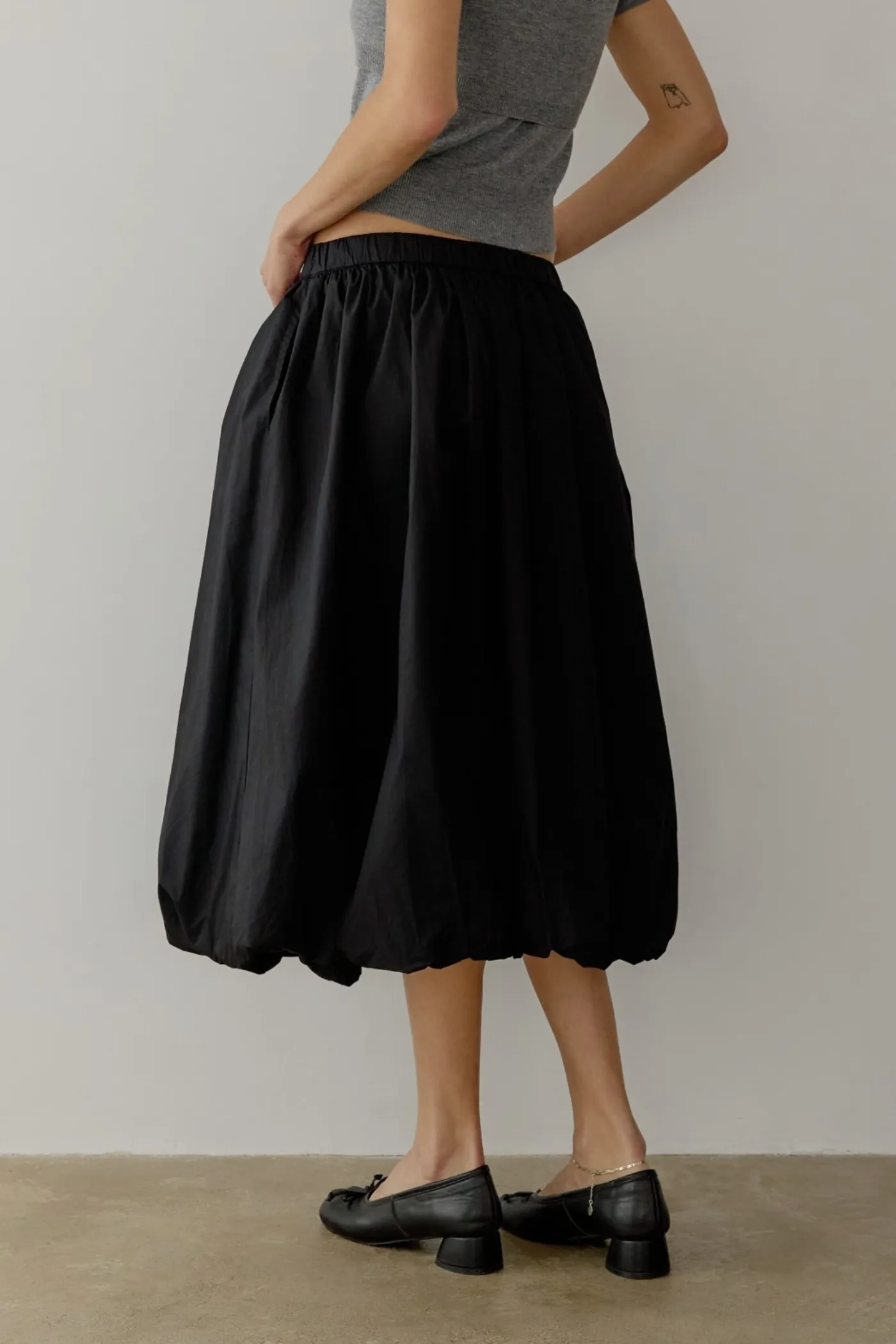 BELLA MIDI SKIRT Tear Resistant Material Soft Texture