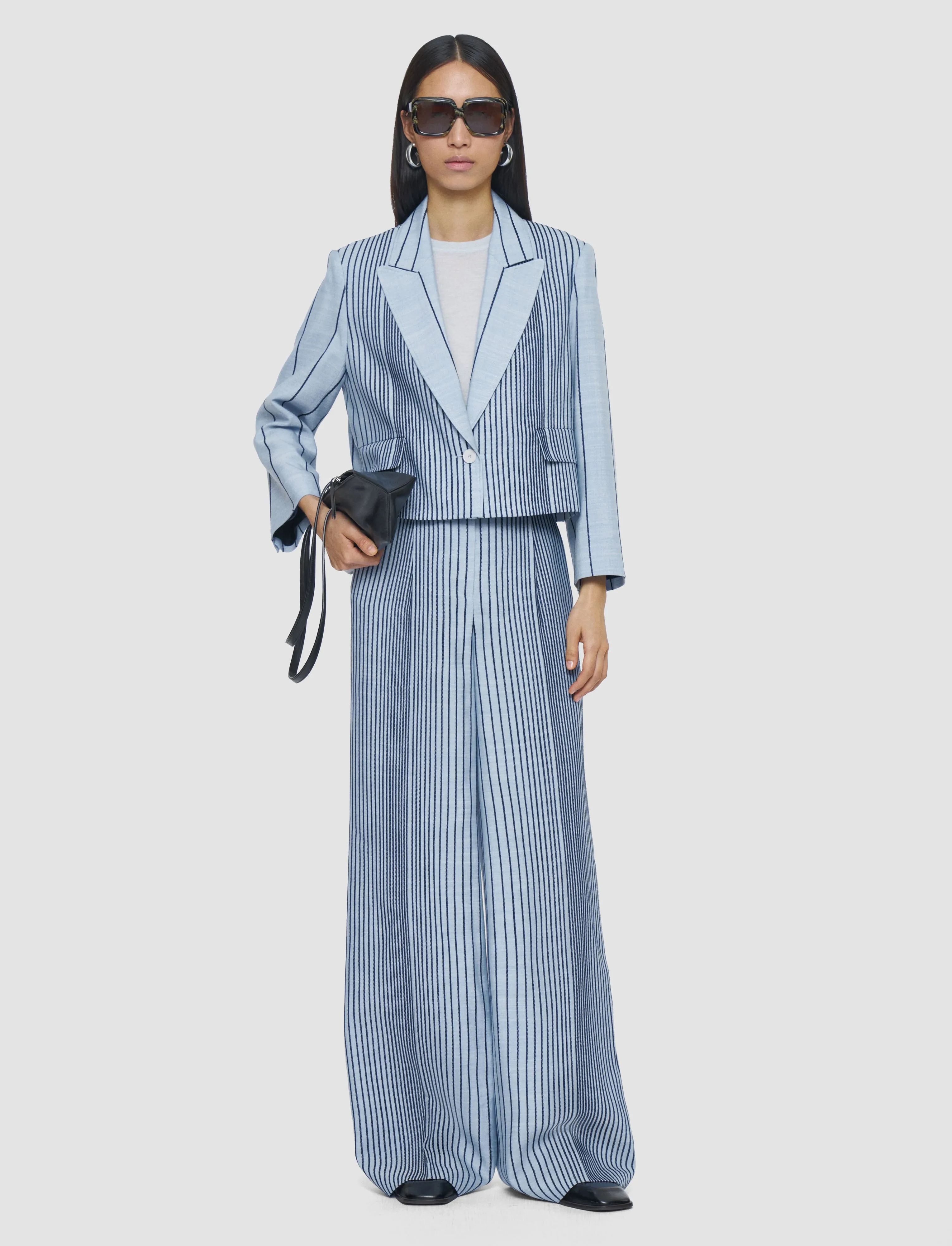 Berlier Embroidered Stripes Jacket Weatherproof Coating