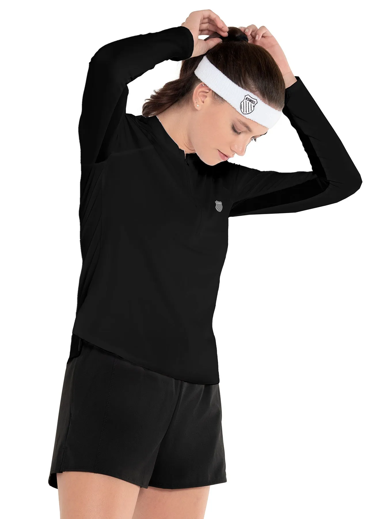 Excel Zip Long Sleeve Basic Tee