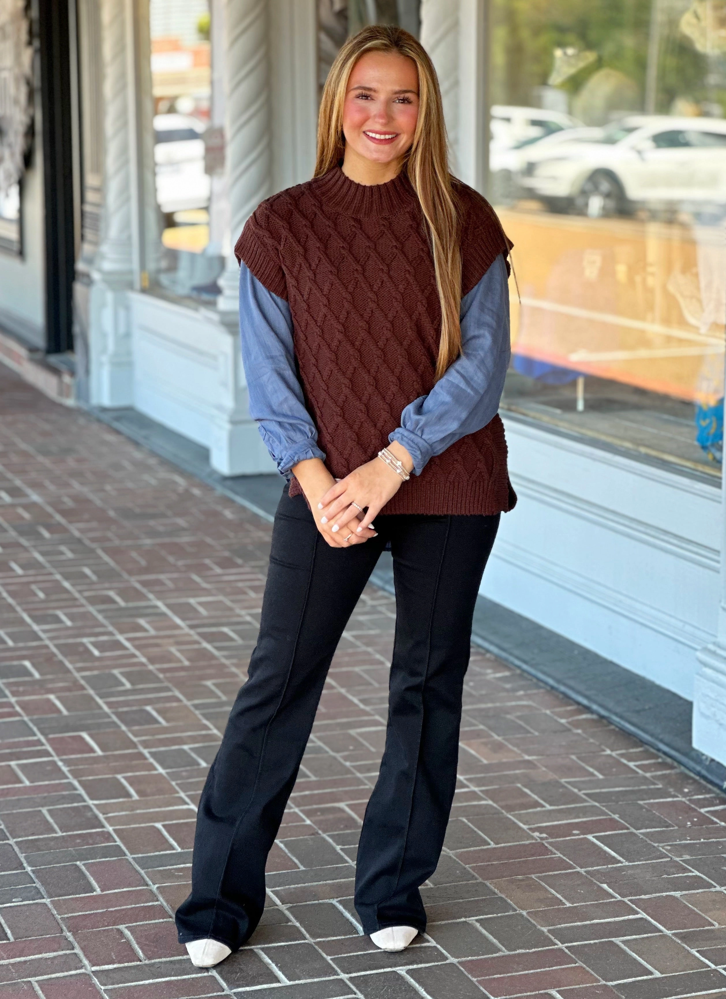 NonSlip Grip Tape Dear John Briana Top in Cappuccino