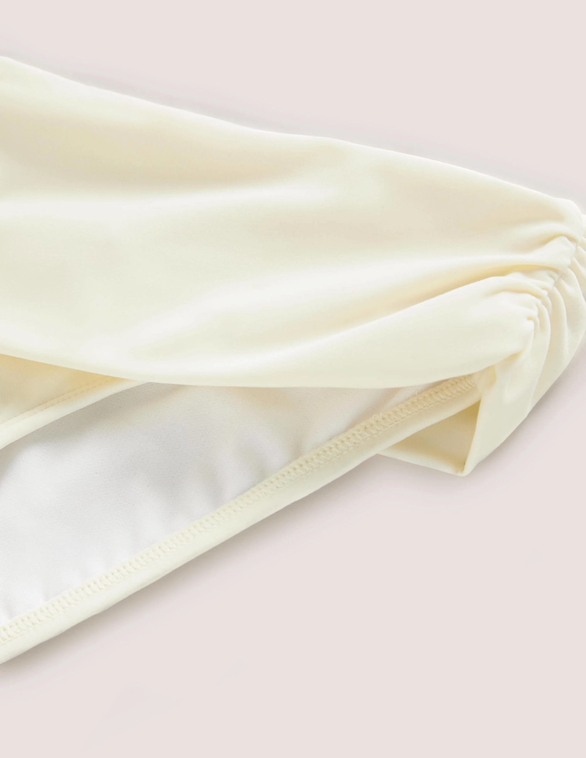 Classic Fold Bikini Bottoms-Ivory Swim Fun Textured-Surface