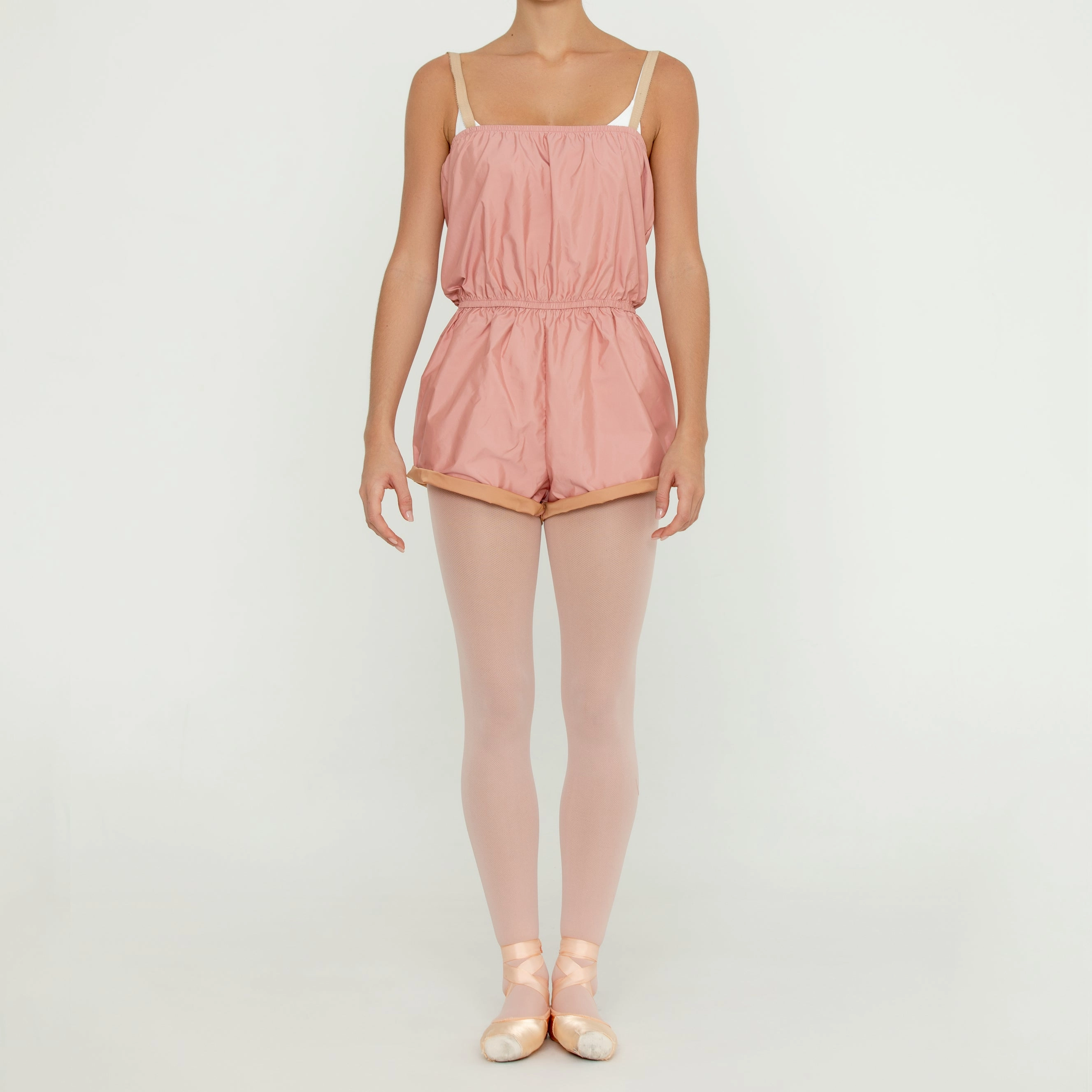 Soft Shopping Eco Singer Pull-on Micro Romper PEACH