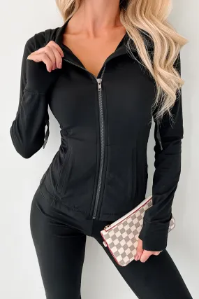 Seeing Results Hooded Active Jacket (Black) suitable for night wear