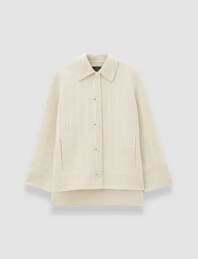 Performance Fit Molitor Geometric Double Face Wool Coat