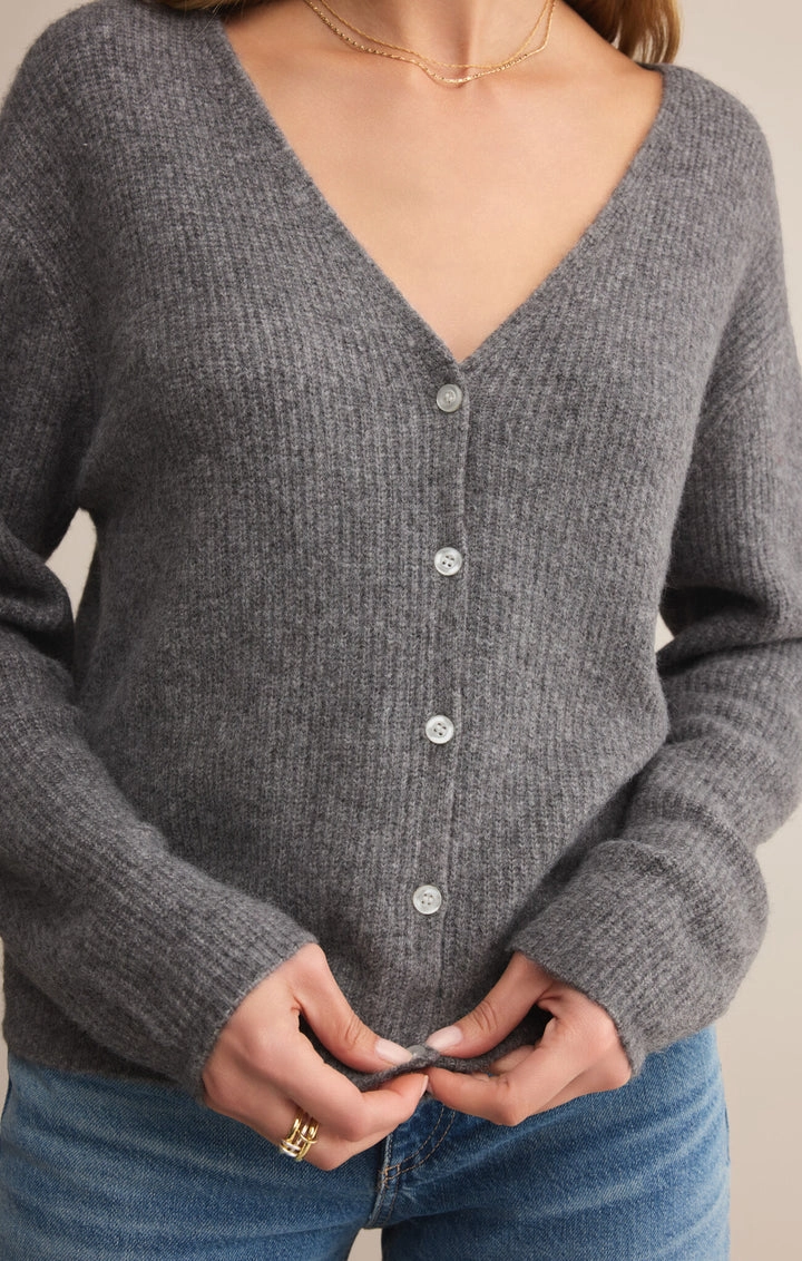Emile Cardigan Classic in Heather Grey Outdoor Wear