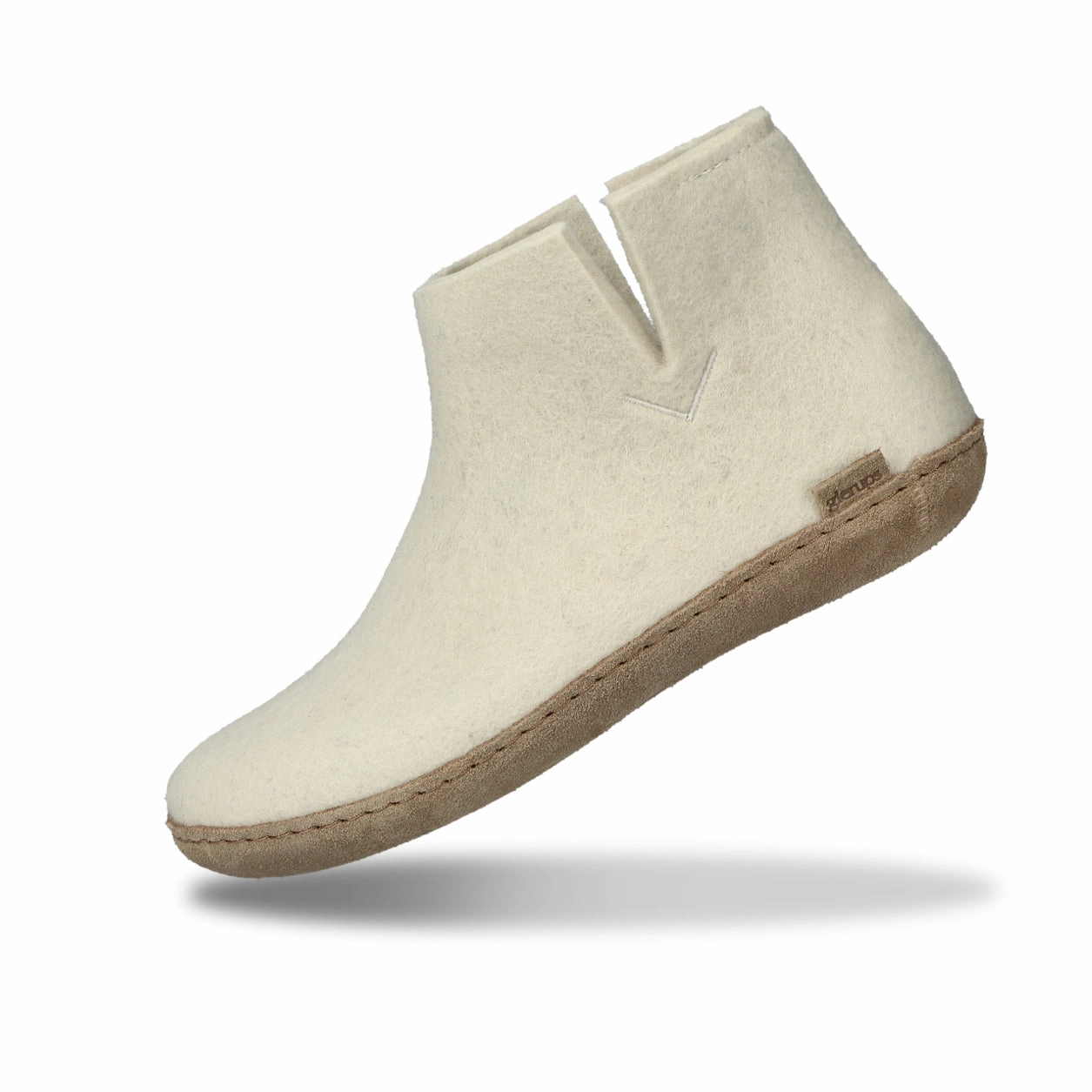 Boot with leather sole - Off white
