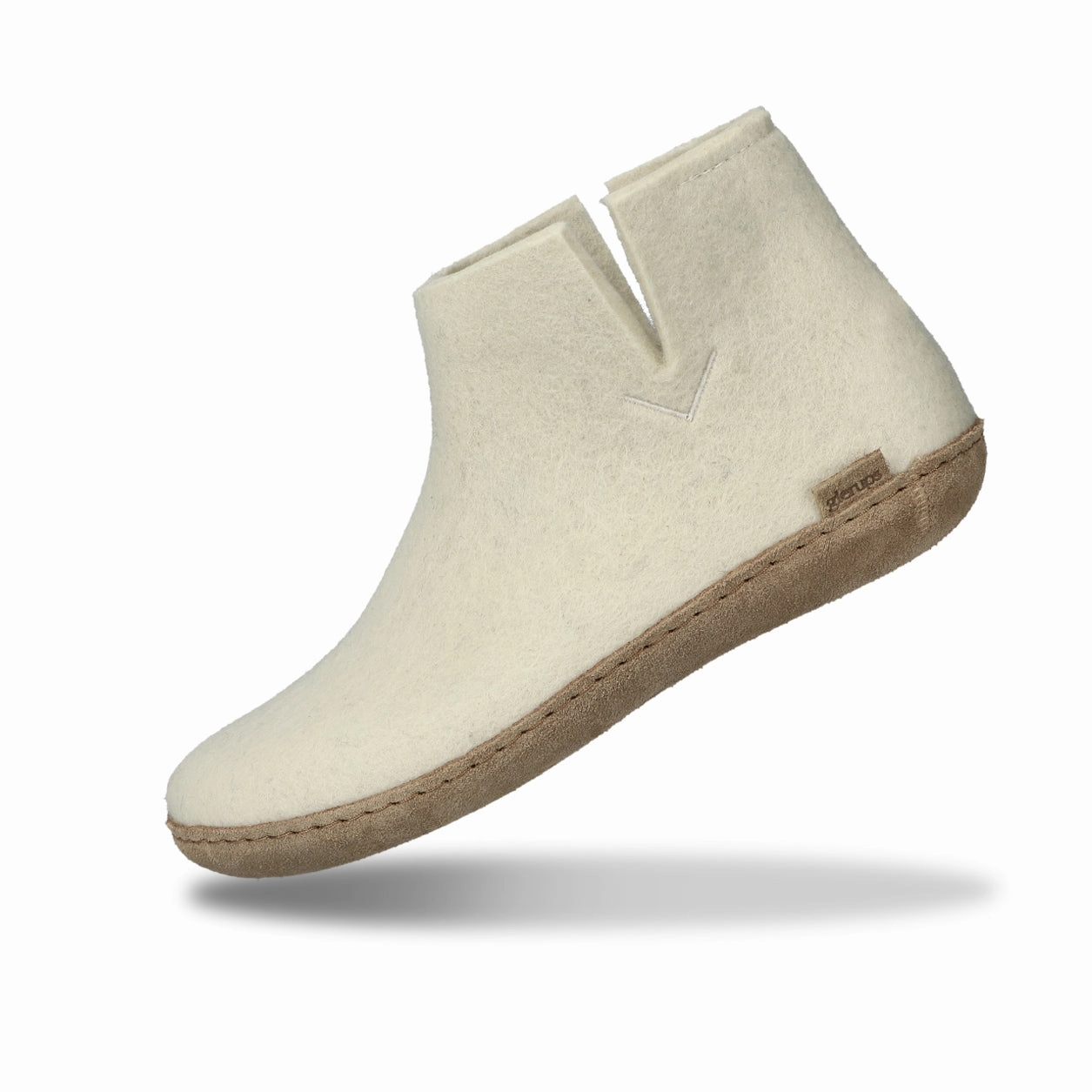 Boot with leather sole - Off white