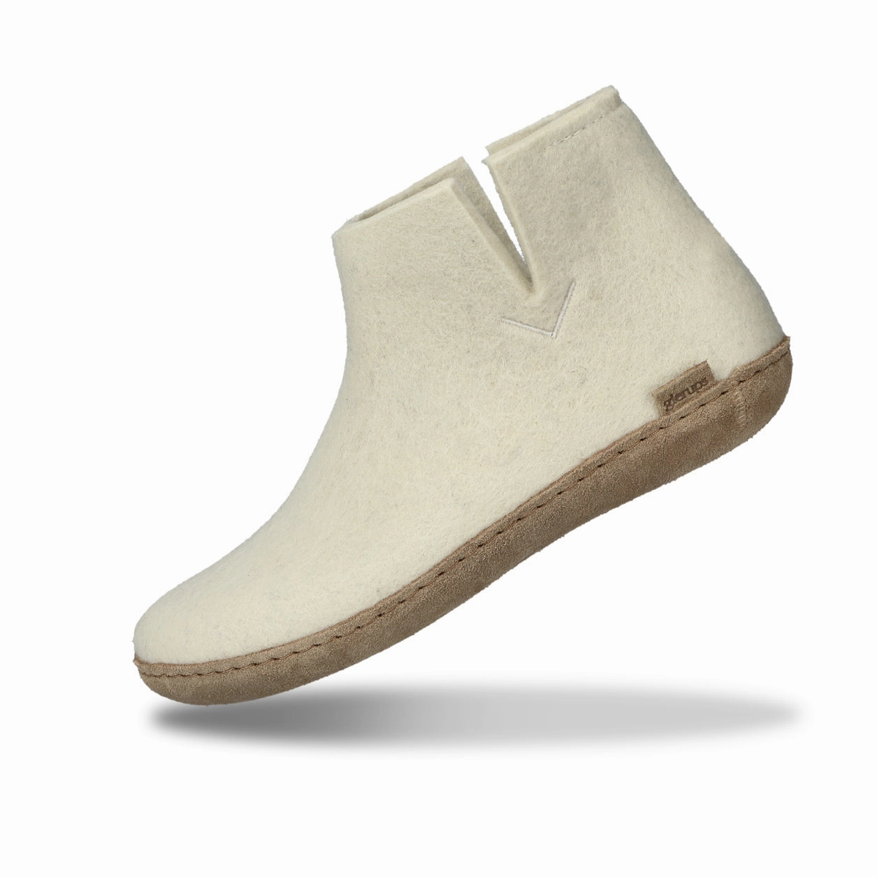 Boot with leather sole - Off white