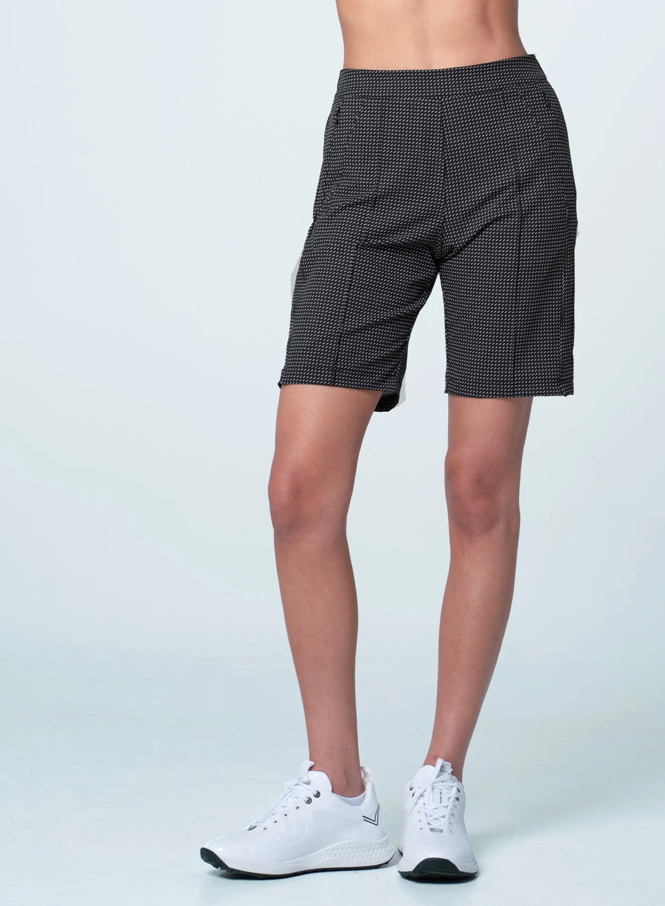 Anti Pilling Treatment Layer Fit Stripe Show Pull On Short