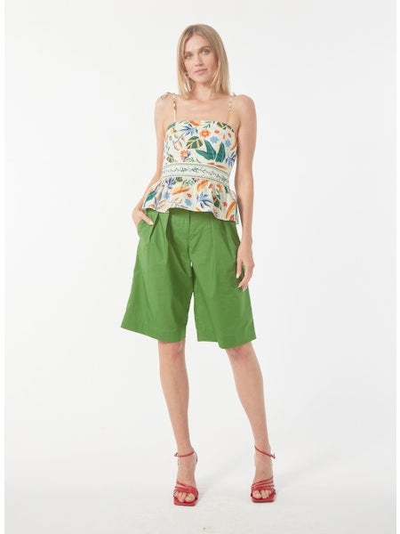 Lyra Top in Peruvian Lily Minimalist Detailing Office Wear