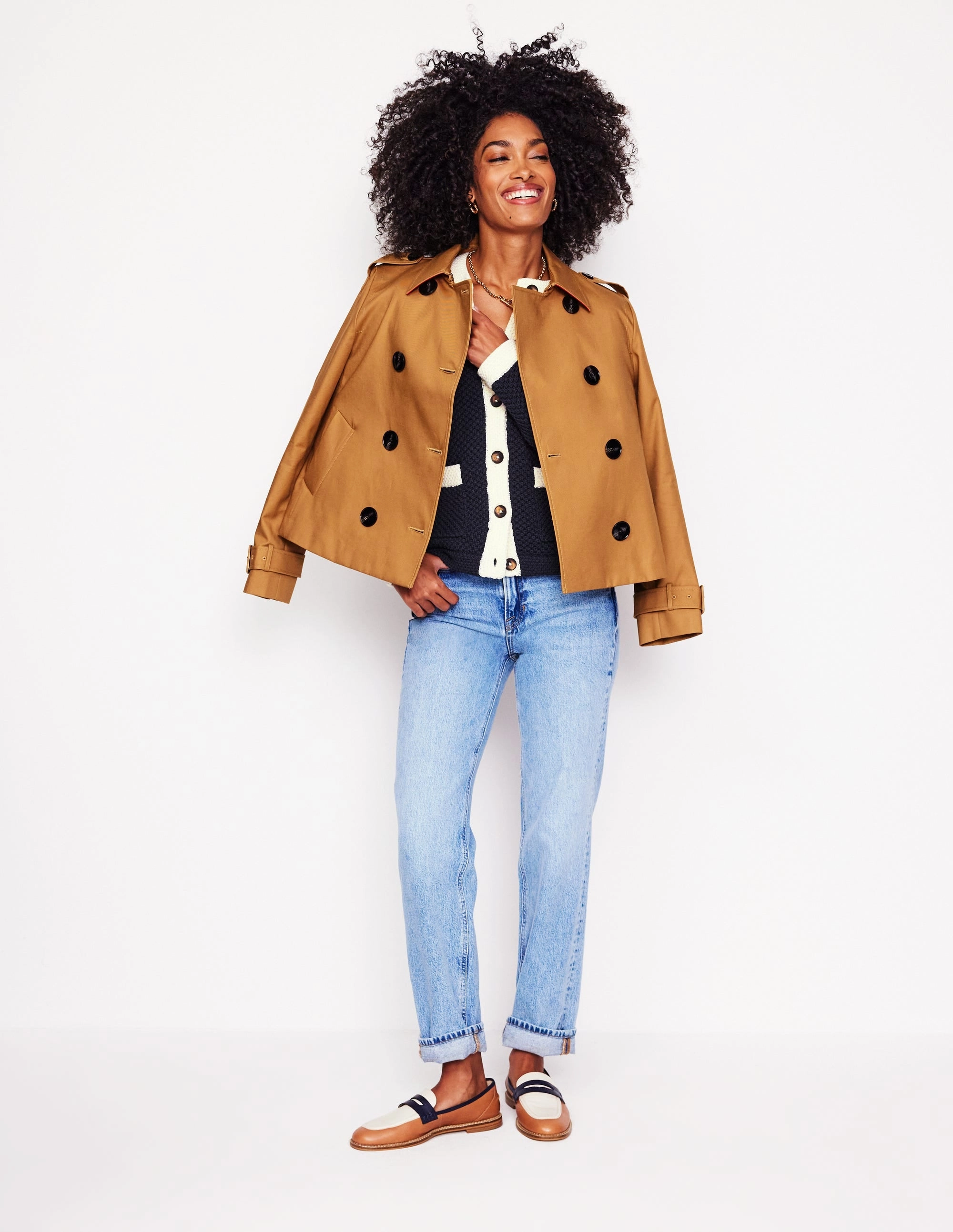 Libby Knitted Jacket-Navy Airy Feel