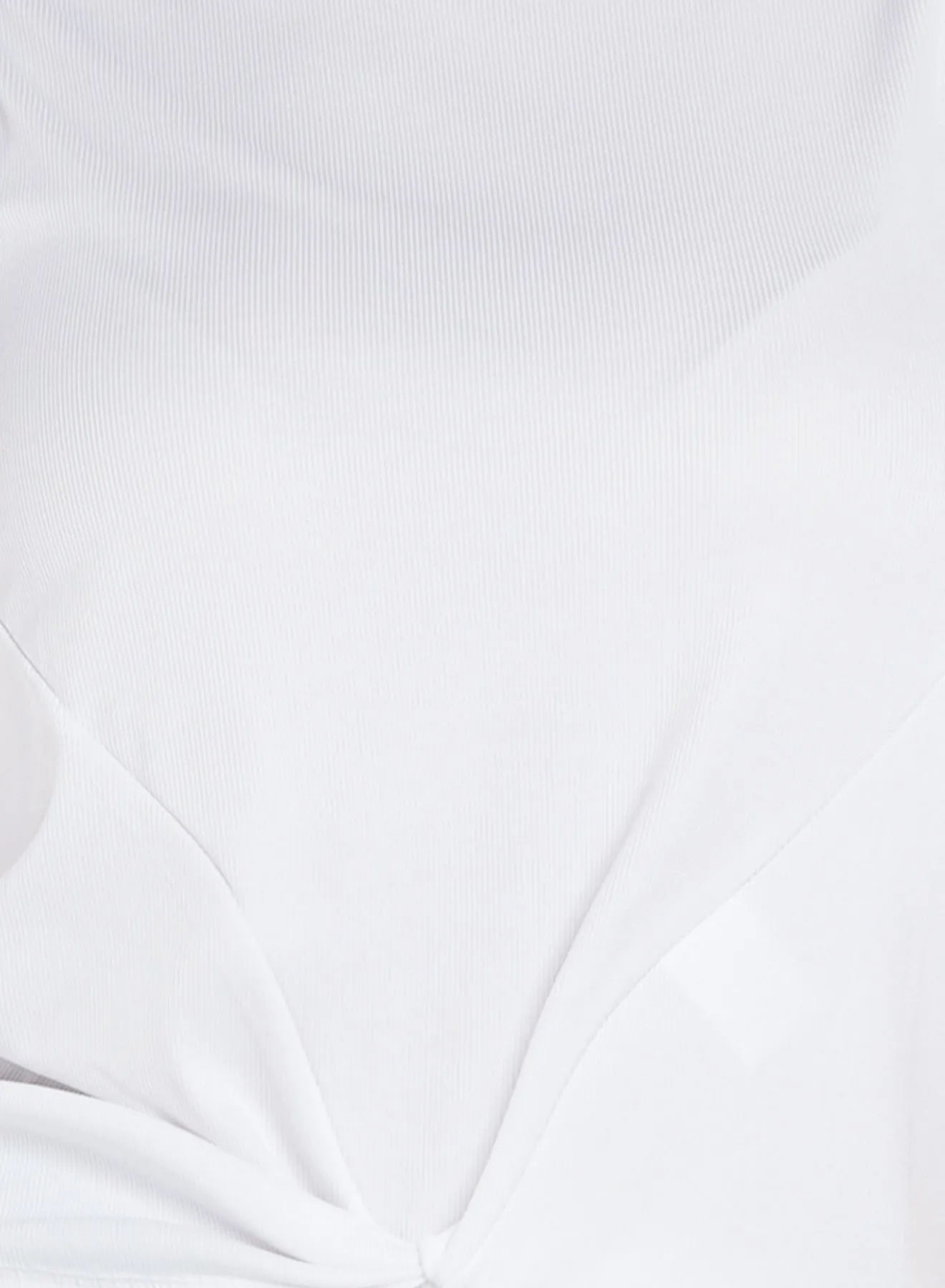 Layered Collar Structure Twist Front Tank