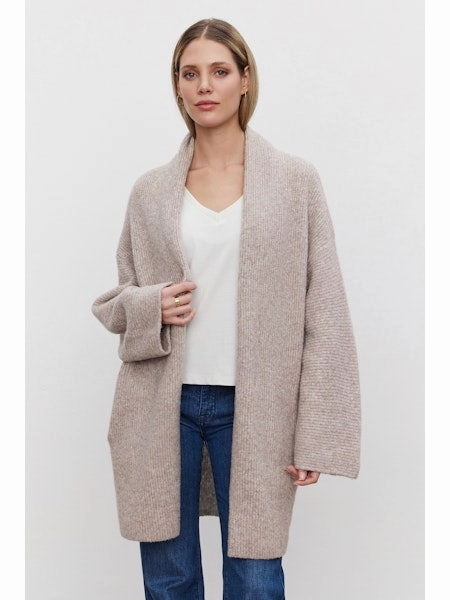 Calli Cardigan in Oat Stylish T-shirt